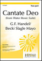 Cantate Deo Two-Part choral sheet music cover